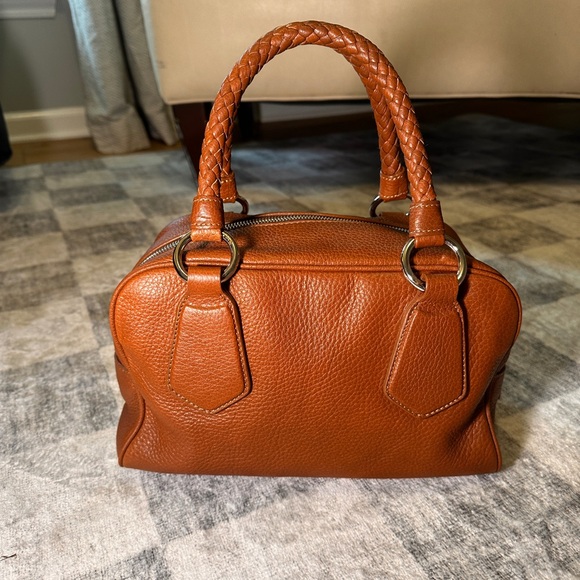 BLACK FRIDAY SALE! Authentic Prada Real Leather Satchel Handbag - Picture 4 of 10